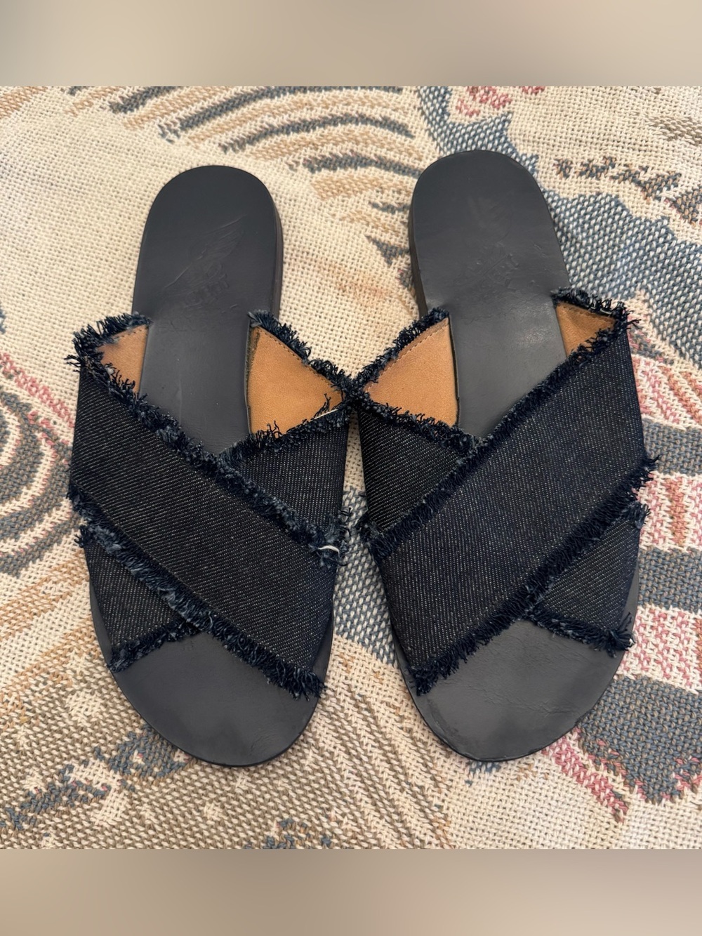 Ancient Greek Thais Slip on Sandals - 37